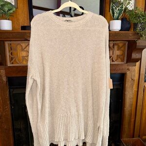 Show Me Your MuMu Cozy Cream Knit Sweater Dress or Tunic